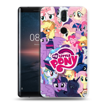 Силиконовый чехол на Nokia 8 Sirocco с принтом My little pony Дружба чудо Силиконовый чехол на Nokia 8 Sirocco с принтом My little pony Дружба чудо