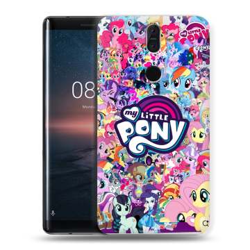 Силиконовый чехол на Nokia 8 Sirocco с принтом My little pony Дружба чудо Силиконовый чехол на Nokia 8 Sirocco с принтом My little pony Дружба чудо