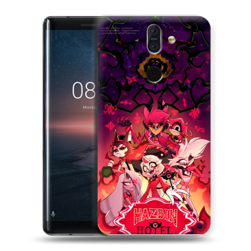 Силиконовый чехол на Nokia 8 Sirocco с принтом Hazbin Hotel Отель Хазбин Силиконовый чехол на Nokia 8 Sirocco с принтом Hazbin Hotel Отель Хазбин