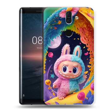 Силиконовый чехол на Nokia 8 Sirocco с принтом Labubu Лабубу Силиконовый чехол на Nokia 8 Sirocco с принтом Labubu Лабубу