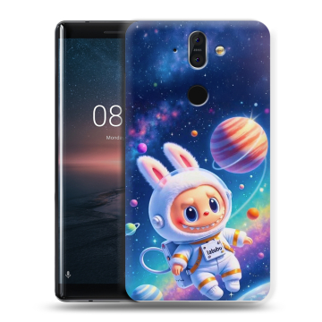 Силиконовый чехол на Nokia 8 Sirocco с принтом Labubu Лабубу Силиконовый чехол на Nokia 8 Sirocco с принтом Labubu Лабубу