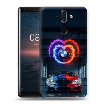 Силиконовый чехол на Nokia 8 Sirocco с принтом BMW БМВ Силиконовый чехол на Nokia 8 Sirocco с принтом BMW БМВ