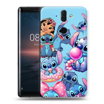 Силиконовый чехол на Nokia 8 Sirocco с принтом Лило и Стич Силиконовый чехол на Nokia 8 Sirocco с принтом Лило и Стич