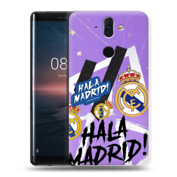 Силиконовый чехол на Nokia 8 Sirocco с принтом Real Madrid Реал Мадрид Силиконовый чехол на Nokia 8 Sirocco с принтом Real Madrid Реал Мадрид