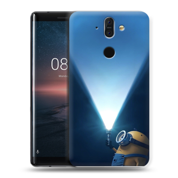 Силиконовый чехол на Nokia 8 Sirocco с принтом Миньоны Силиконовый чехол на Nokia 8 Sirocco с принтом Миньоны