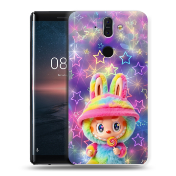 Силиконовый чехол на Nokia 8 Sirocco с принтом Labubu Лабубу Силиконовый чехол на Nokia 8 Sirocco с принтом Labubu Лабубу