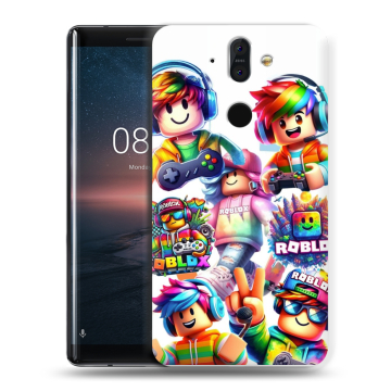 Силиконовый чехол на Nokia 8 Sirocco с принтом Roblox Роблокс Силиконовый чехол на Nokia 8 Sirocco с принтом Roblox Роблокс