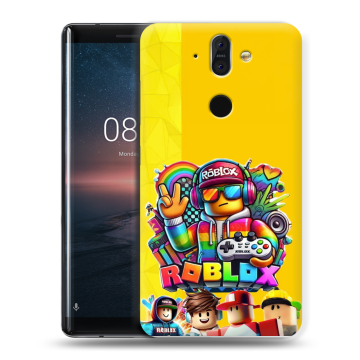Силиконовый чехол на Nokia 8 Sirocco с принтом Roblox Роблокс Силиконовый чехол на Nokia 8 Sirocco с принтом Roblox Роблокс