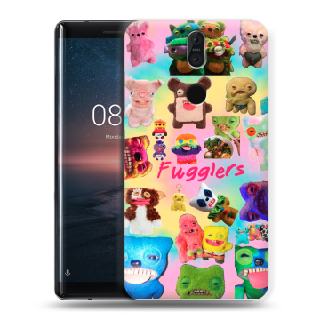 Силиконовый чехол на Nokia 8 Sirocco с принтом Флагер Fuggler Силиконовый чехол на Nokia 8 Sirocco с принтом Флагер Fuggler