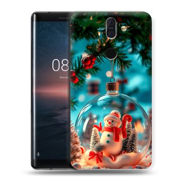 Силиконовый чехол на Nokia 8 Sirocco с принтом Новый год Силиконовый чехол на Nokia 8 Sirocco с принтом Новый год