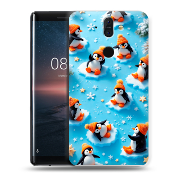 Силиконовый чехол на Nokia 8 Sirocco с принтом Новый год Силиконовый чехол на Nokia 8 Sirocco с принтом Новый год