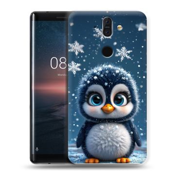 Силиконовый чехол на Nokia 8 Sirocco с принтом Новый год Силиконовый чехол на Nokia 8 Sirocco с принтом Новый год
