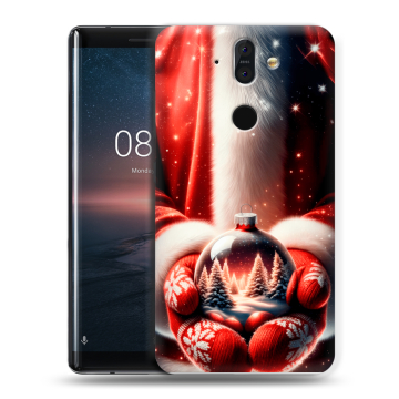 Силиконовый чехол на Nokia 8 Sirocco с принтом Новый год Силиконовый чехол на Nokia 8 Sirocco с принтом Новый год
