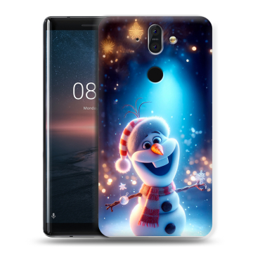 Силиконовый чехол на Nokia 8 Sirocco с принтом Новый год Силиконовый чехол на Nokia 8 Sirocco с принтом Новый год