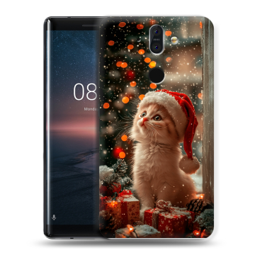 Силиконовый чехол на Nokia 8 Sirocco с принтом Новый год Силиконовый чехол на Nokia 8 Sirocco с принтом Новый год