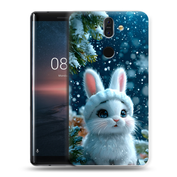 Силиконовый чехол на Nokia 8 Sirocco с принтом Новый год Силиконовый чехол на Nokia 8 Sirocco с принтом Новый год