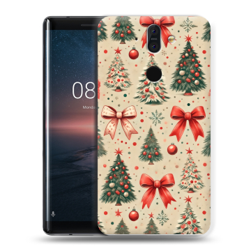 Силиконовый чехол на Nokia 8 Sirocco с принтом Новый год Силиконовый чехол на Nokia 8 Sirocco с принтом Новый год