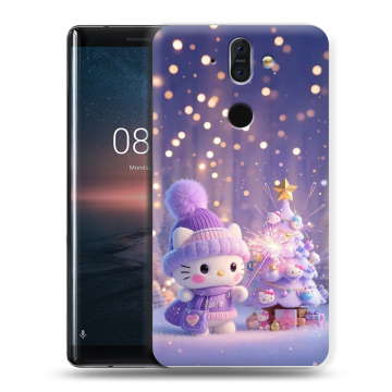 Силиконовый чехол на Nokia 8 Sirocco с принтом Новый год