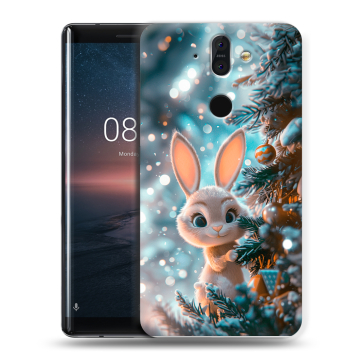 Силиконовый чехол на Nokia 8 Sirocco с принтом Новый год
