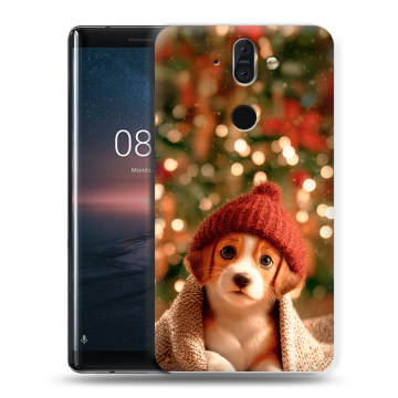 Силиконовый чехол на Nokia 8 Sirocco с принтом Новый год