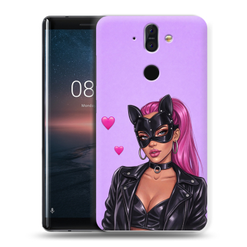 Силиконовый чехол на Nokia 8 Sirocco с принтом женский Силиконовый чехол на Nokia 8 Sirocco с принтом женский