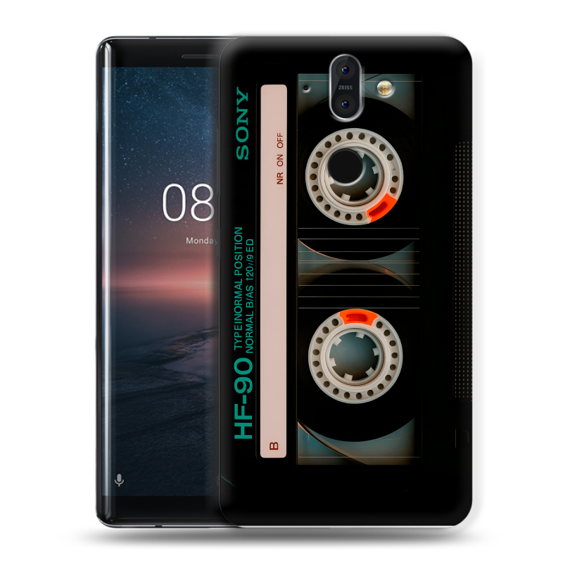 Силиконовый чехол на Nokia 8 Sirocco с принтом Кассета Силиконовый чехол на Nokia 8 Sirocco с принтом Кассета