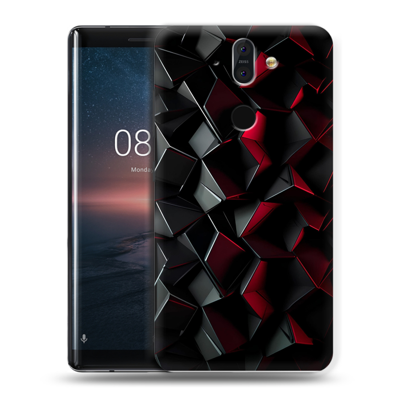 Силиконовый чехол на Nokia 8 Sirocco с принтом Абстракция Силиконовый чехол на Nokia 8 Sirocco с принтом Абстракция
