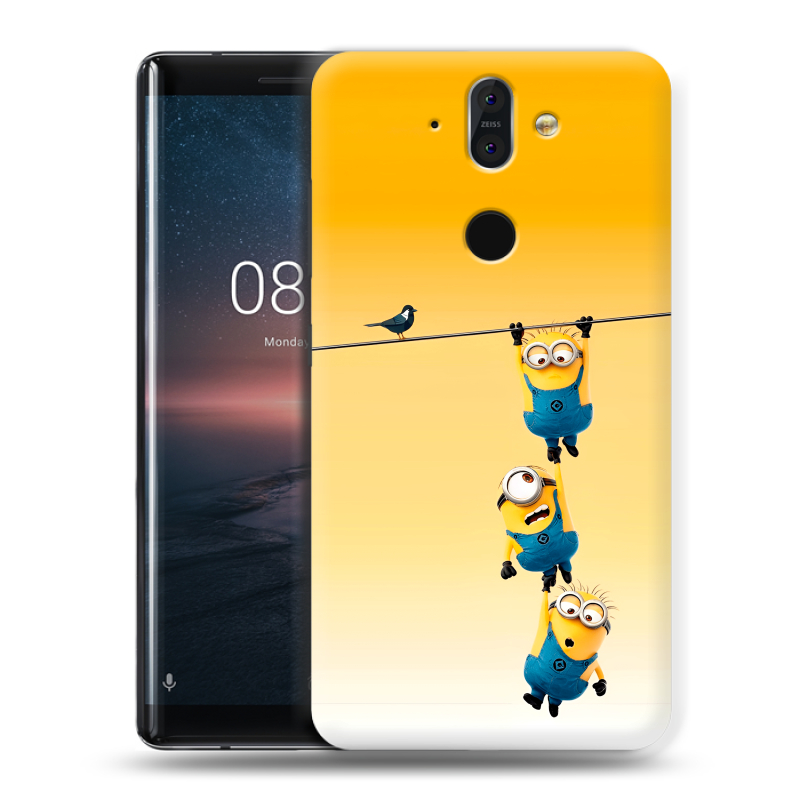 Силиконовый чехол на Nokia 8 Sirocco с принтом Миньоны Силиконовый чехол на Nokia 8 Sirocco с принтом Миньоны