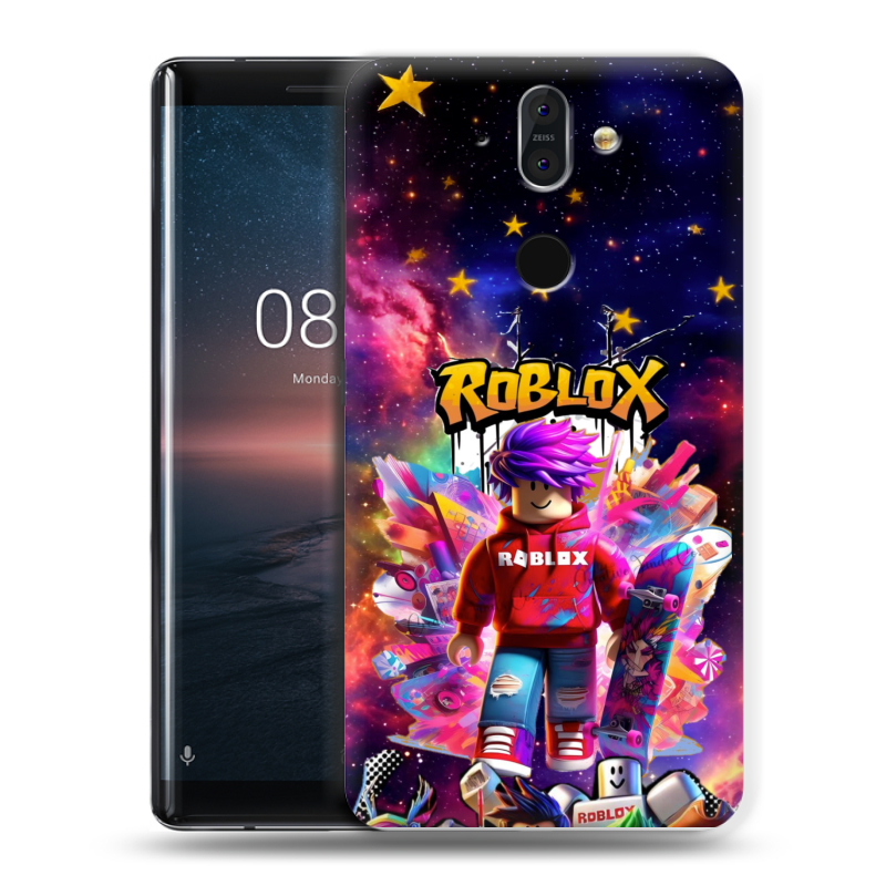 Силиконовый чехол на Nokia 8 Sirocco с принтом Roblox Роблокс Силиконовый чехол на Nokia 8 Sirocco с принтом Roblox Роблокс
