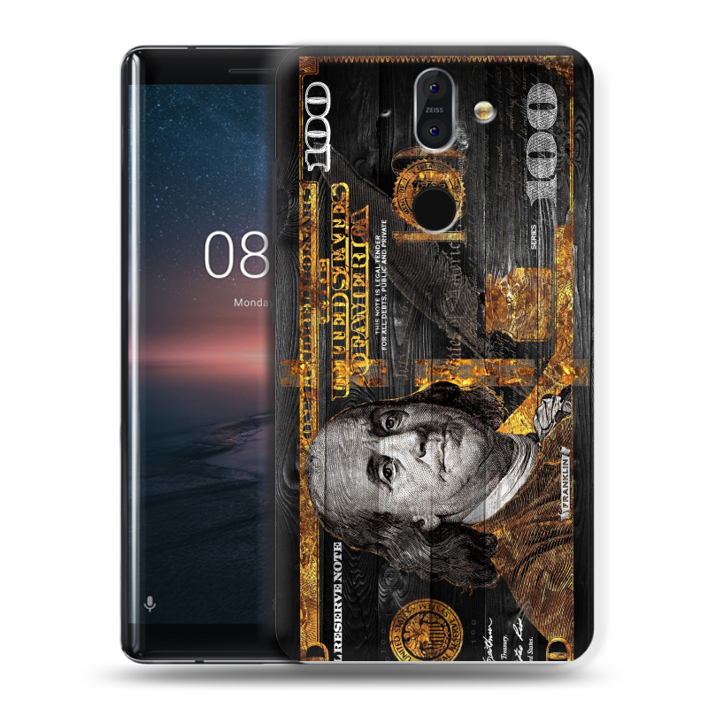 Силиконовый чехол на Nokia 8 Sirocco с принтом Доллар деньги Силиконовый чехол на Nokia 8 Sirocco с принтом Доллар деньги