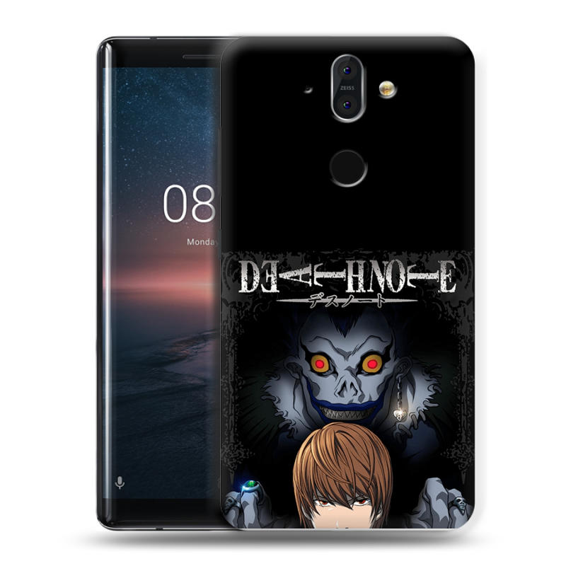 Силиконовый чехол на Nokia 8 Sirocco с принтом Death note Тетрадь смерти Силиконовый чехол на Nokia 8 Sirocco с принтом Death note Тетрадь смерти