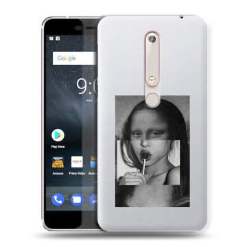 Пластиковый чехол на Nokia 6 (2018) с принтом Мона Лиза