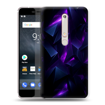 Пластиковый чехол на Nokia 6 (2018) с принтом Абстракиция Пластиковый чехол на Nokia 6 (2018) с принтом Абстракиция