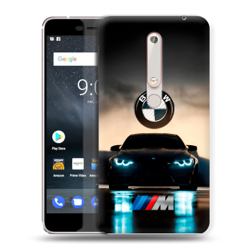 Пластиковый чехол на Nokia 6 (2018) с принтом БМВ BMW Пластиковый чехол на Nokia 6 (2018) с принтом БМВ BMW