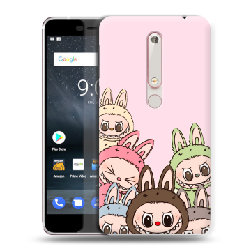 Пластиковый чехол на Nokia 6 (2018) с принтом Лабубу