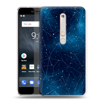 Пластиковый чехол на Nokia 6 (2018) с принтом Космос звезды