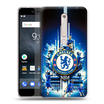 Пластиковый чехол на Nokia 6 (2018) с принтом Chelsea Челси Пластиковый чехол на Nokia 6 (2018) с принтом Chelsea Челси