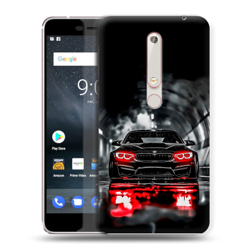 Пластиковый чехол на Nokia 6 (2018) с принтом BMW БМВ Пластиковый чехол на Nokia 6 (2018) с принтом BMW БМВ