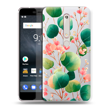 Пластиковый чехол на Nokia 6 (2018) с принтом женский Пластиковый чехол на Nokia 6 (2018) с принтом женский