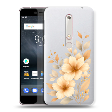 Пластиковый чехол на Nokia 6 (2018) с принтом для девушки Пластиковый чехол на Nokia 6 (2018) с принтом для девушки