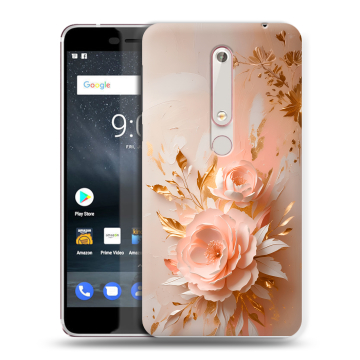 Пластиковый чехол на Nokia 6 (2018) с принтом женский Пластиковый чехол на Nokia 6 (2018) с принтом женский