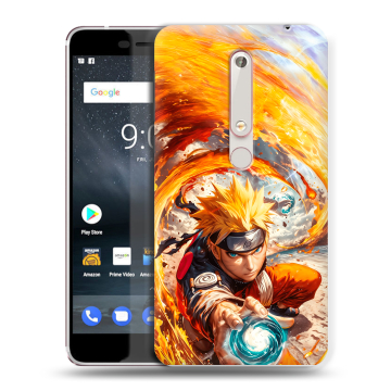 Пластиковый чехол на Nokia 6 (2018) с принтом Аниме Наруто Naruto