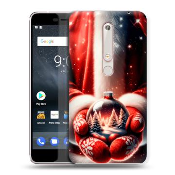Пластиковый чехол на Nokia 6 (2018) с принтом Новый год