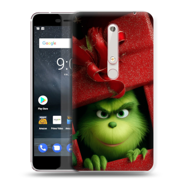 Пластиковый чехол на Nokia 6 (2018) с принтом Новый год