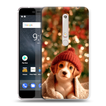 Пластиковый чехол на Nokia 6 (2018) с принтом Новый год
