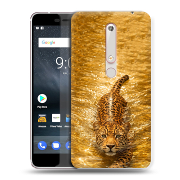 Пластиковый чехол на Nokia 6 (2018) с принтом женский