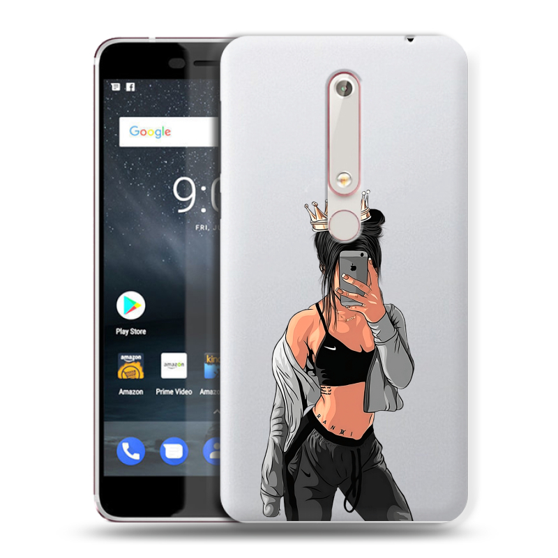 Пластиковый чехол на Nokia 6 (2018) с принтом Женские принты Пластиковый чехол на Nokia 6 (2018) с принтом Женские принты