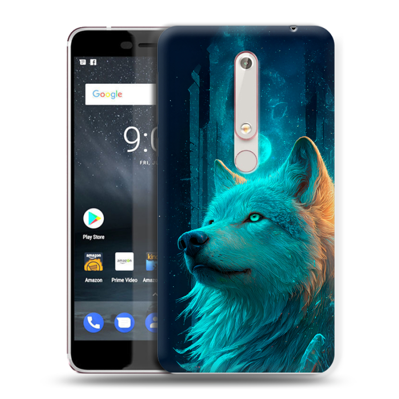 Пластиковый чехол на Nokia 6 (2018) с принтом бабочки саккура Пластиковый чехол на Nokia 6 (2018) с принтом бабочки саккура