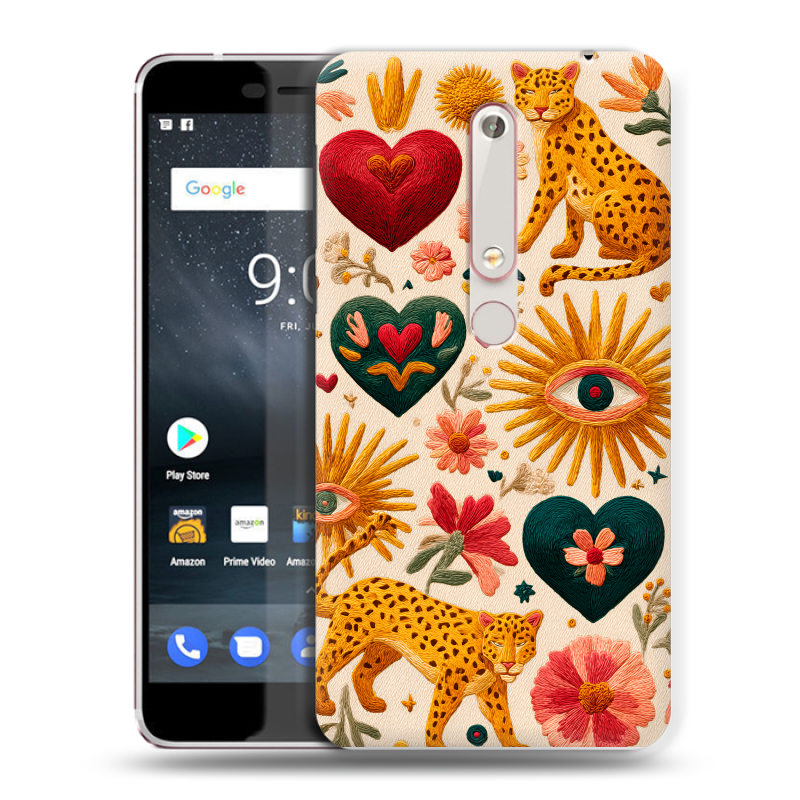Пластиковый чехол на Nokia 6 (2018) с принтом Модный принт Пластиковый чехол на Nokia 6 (2018) с принтом Модный принт