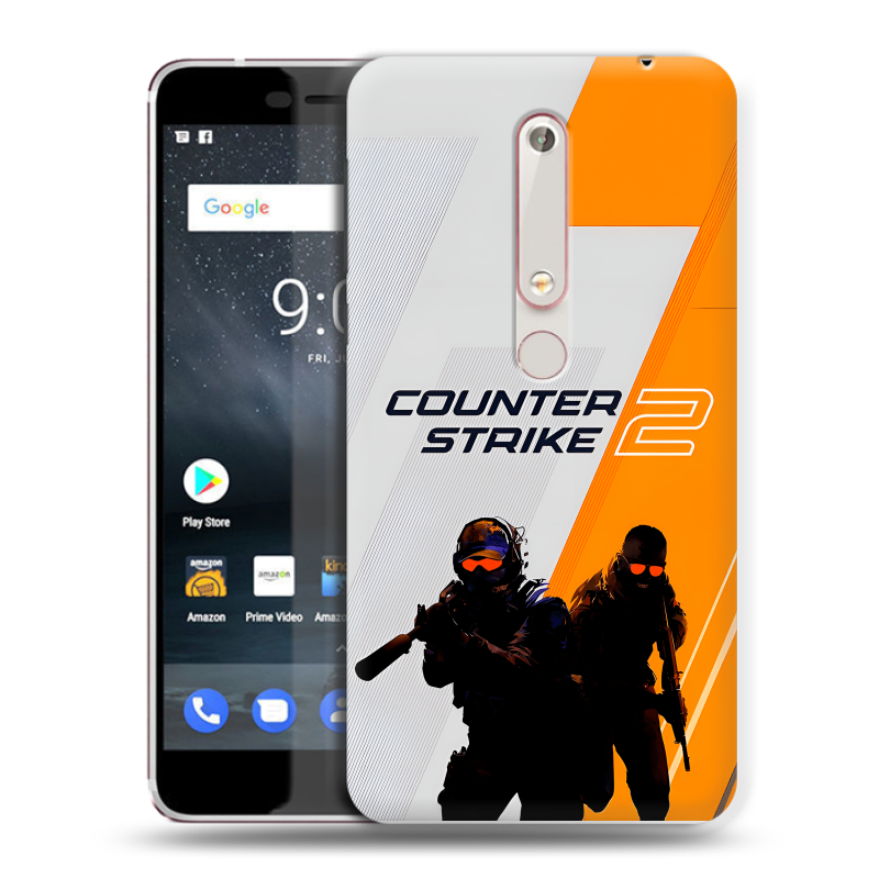 Пластиковый чехол на Nokia 6 (2018) с принтом Counter Strike Пластиковый чехол на Nokia 6 (2018) с принтом Counter Strike